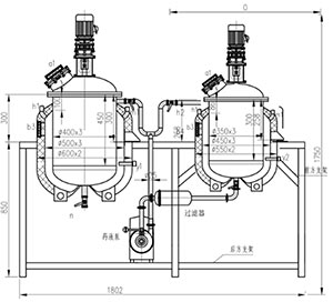 PZG30-50L濃稀配制罐機組